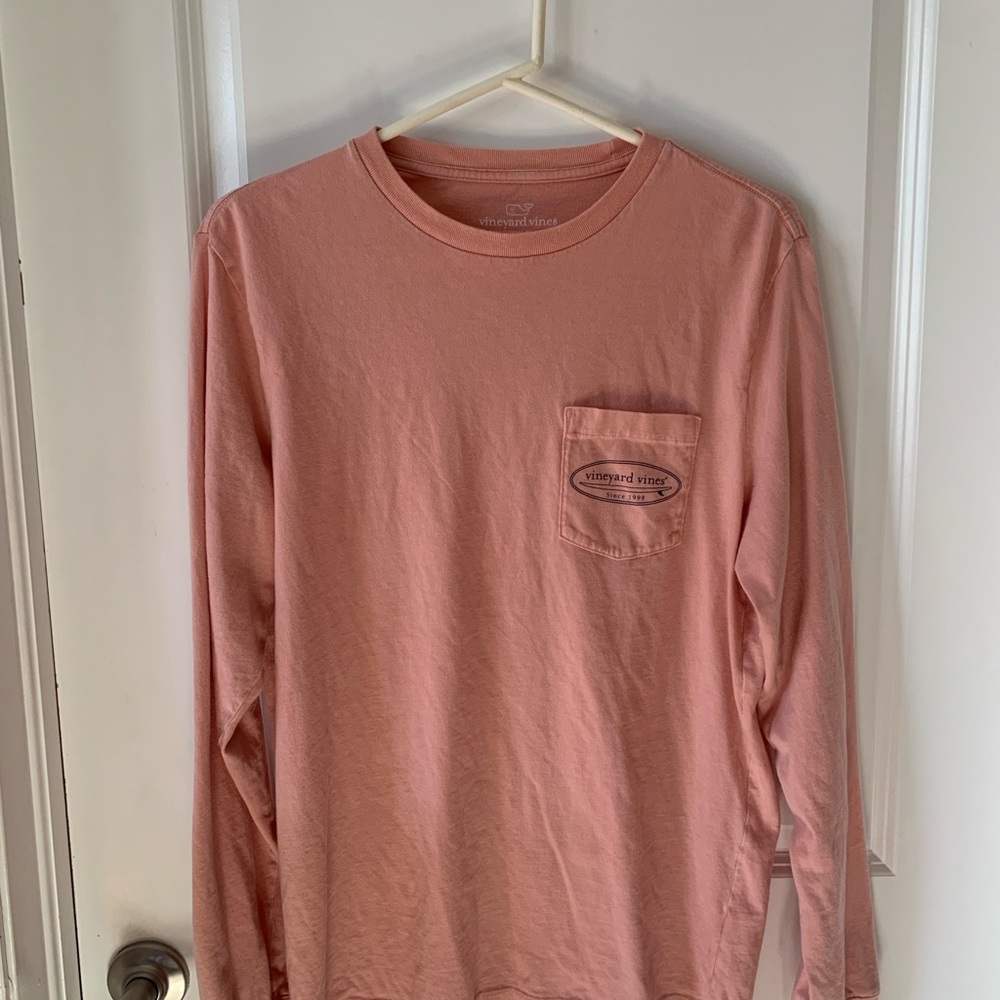 Vineyard Vines Men's Drift Dye Surf Logo Long-Sleeve Tee
